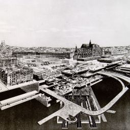 Plan pour la future station Chtelet-les-Halles, 1971. Archives de Paris, 1514W 99.