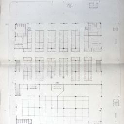 Halles centrales, plan du rez-de-chausse du pavillon n5, 1880. Archives de Paris, ATLAS 554.