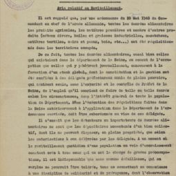 Extrait du Bulletin municipal officiel du 4 juillet 1940 sur la rquisition totale des denres par l'occupant. Archives de Paris, 1338W 1058. 