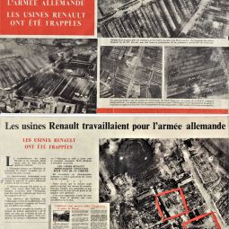 Tract de revendication du bombardement des usines Renault par la R.A.F. parachut par la France Libre. PEROTIN/1011/44/1/23 1. 