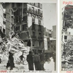 Bombardements allis. Immeubles dtruits porte de Saint-Cloud (16e) et rue du Cherche-Midi (6e). Archives de Paris, 50W 990.