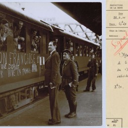 Dernire photographie de Philippe Henriot et annonce de sa mort. Archives de Paris, D38Z5 ( gauche), PEROTIN/1011/44/1 23 ( droite). 