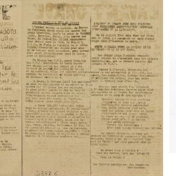 Tract et papillon d'appel  manifester le 14 juillet 1944. Archives de Paris, D38Z 6. 