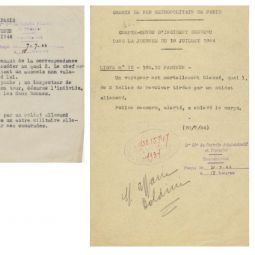 Incidents survenus dans le métropolitain après juin 1944. Archives de Paris, PEROTIN/10331/56/1 33. 