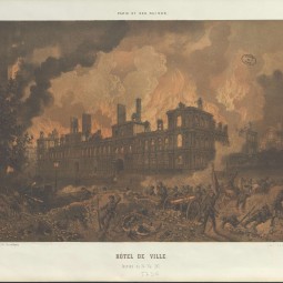 Incendie de l’Htel de Ville, 1871. Archives de Paris, 15Fi 109.