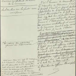 Rapport au prfet de la Seine sur l’association fraternelle des Anciens combattants et amis de la Commune, 13 aot 1917. Archives de Paris, D1X6 6.