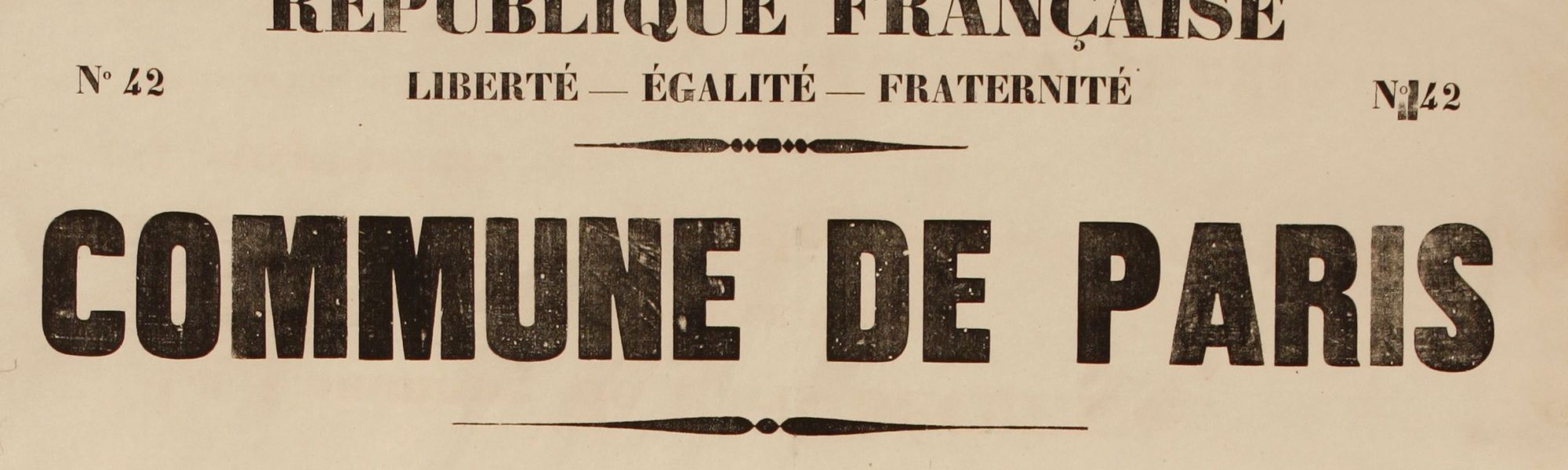 Affiche du gouvernement communal sur la conscription, 29 mars 1871. Archives de Paris, ATLAS 527.