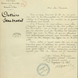 Note du directeur de la Voie publique et des promenades de Paris, 22 fvrier 1871. Archives de Paris, VD6 1567. 