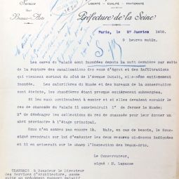 Lettre du conservateur du muse du Petit Palais, VM91 4.