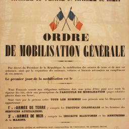 Ordre de mobilisation gnrale, 2 aot 1914. 12Fi 114.