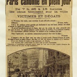 Article du journal Le Matin : un bombardement inattendu, Paris canonn en plein jour. D1R7 98.
