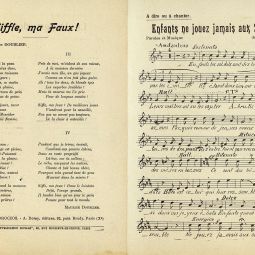 Chansons antimilitaristes, 1913. Archives de Paris, D2U6 185