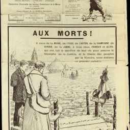 Bulletin d'association d'anciens combattants, 1916. Archives de Paris, D1R7 398.