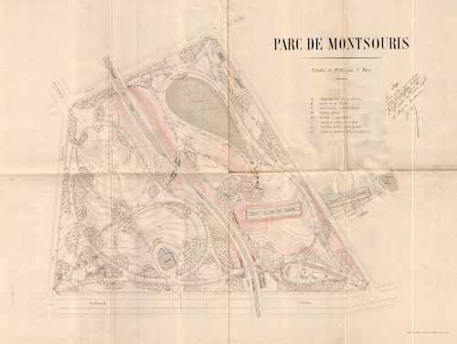 Création et aménagement du parc Montsouris, 1891. Archives de Paris, VM90 405.