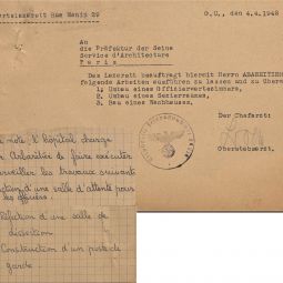 Aménagement de l'hôpital Rothschild réquisitionné. Archives de Paris, 10W 168. 