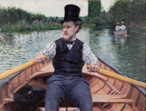 Gustave Caillebotte, "Partie de bateau", vers 1877-1878.  Muse dOrsay, dist. RMN-Grand Palais / Sophie Crpy