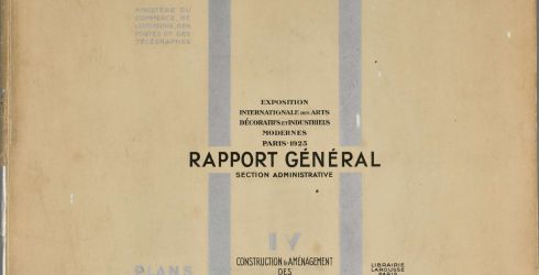 Rapport gnral de lexposition internationale des arts dcoratifs et industriels de 1925  section administrative. Archives de Paris, ATLAS 210 bis.