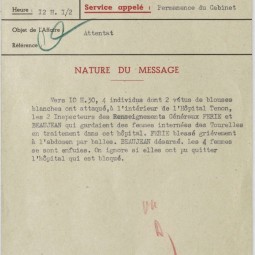 Évasion de quatre prisonnières de l'hôpital Tenon (20<sup>e</sup>). Archives de Paris, PEROTIN/1011/44/1 23. 