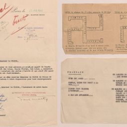 Tracts trouvés au dépôt de bus des Lilas. Archives de Paris, PEROTIN/10331/56/1 33. 