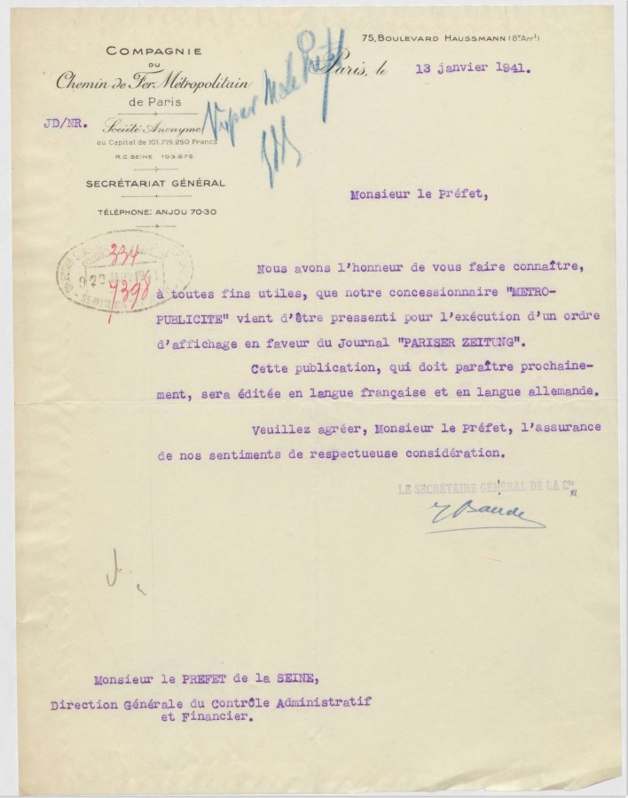 Archives de Paris, PEROTIN/10331/56/1 3. 