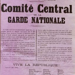 Affiche du Comité central de la garde nationale, 4 mars 1871. Archives de Paris, ATLAS 527.