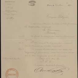 Notification aux citoyens délégués du 13e arrondissement de l’organisation d’un Comité de salut public, 3 mai 1871. Archives de Paris, VD3 14.