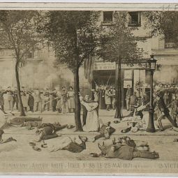 assacre des Dominicains d&#8217;Arcueil, route d&#8217;Italie n°38, le 25 mai 1871 à 4 heures (13 victimes), E. Appert. Archives de Paris, 11Fi 2026.