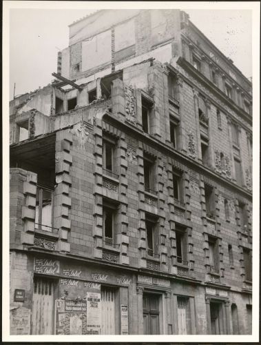Photographie, immeuble 1 rue Gudin Paris 16e, 1955. Archives de Paris, 1131W 214.