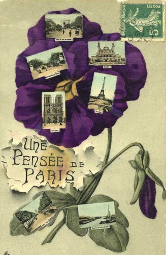 Une pensée de Paris, après 1904. Archives de Paris, 8Fi 13. 