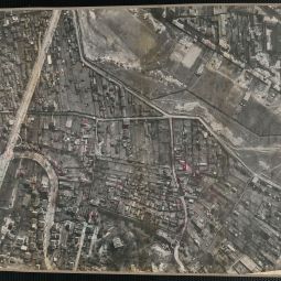 Photo aérienne du bastion n°19 (19e arrondissement), 1932. Archives de Paris, 4008W 31.