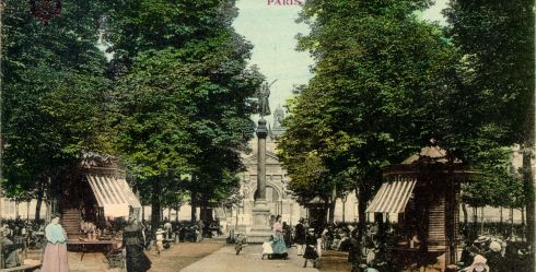 Carte postale, square des Arts et Métiers, c. 1900. Archives de Paris, 8Fi 6.
