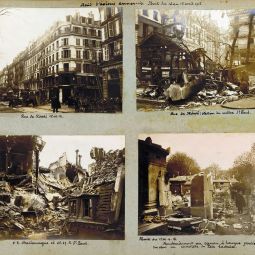 Photographies des dégâts causés par les bombardements aériens et par canon. 9Fi 9.