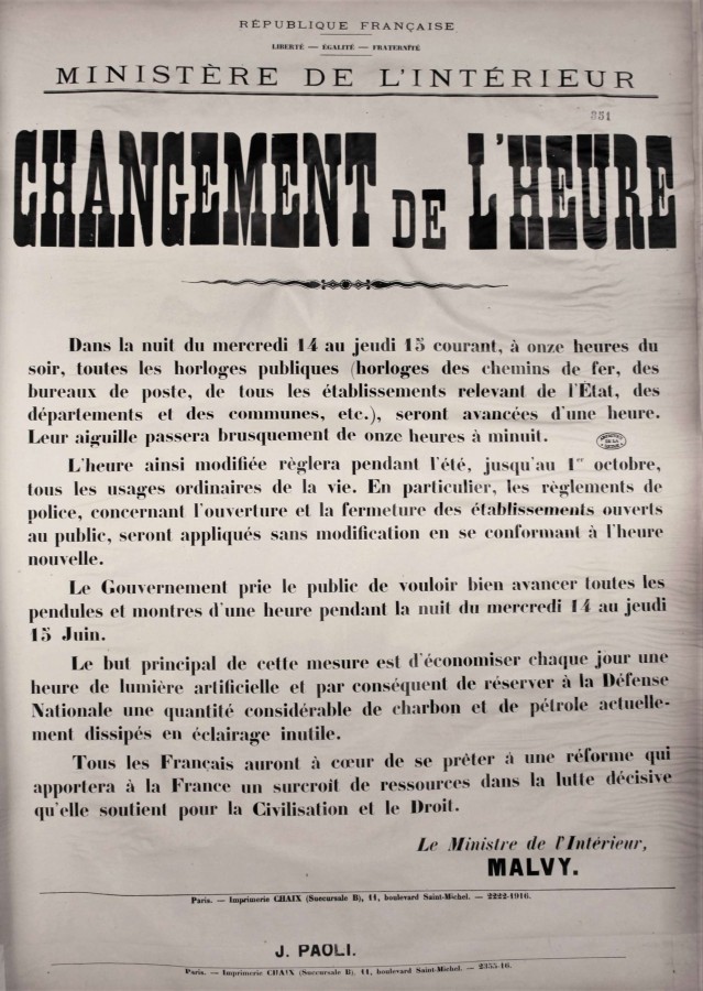 Affiche du ministre de l'intrieur. Archives de Paris, ATLAS 525.