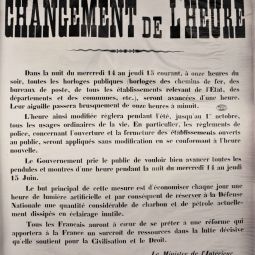 Affiche du ministère de l'intérieur. Archives de Paris, ATLAS 525.
