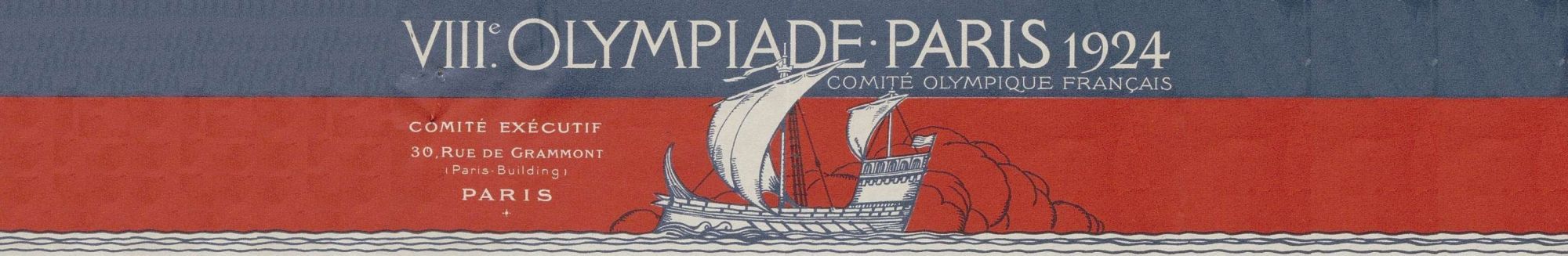 En-tête de courrier du comité exécutif du comité olympique français (VR156))