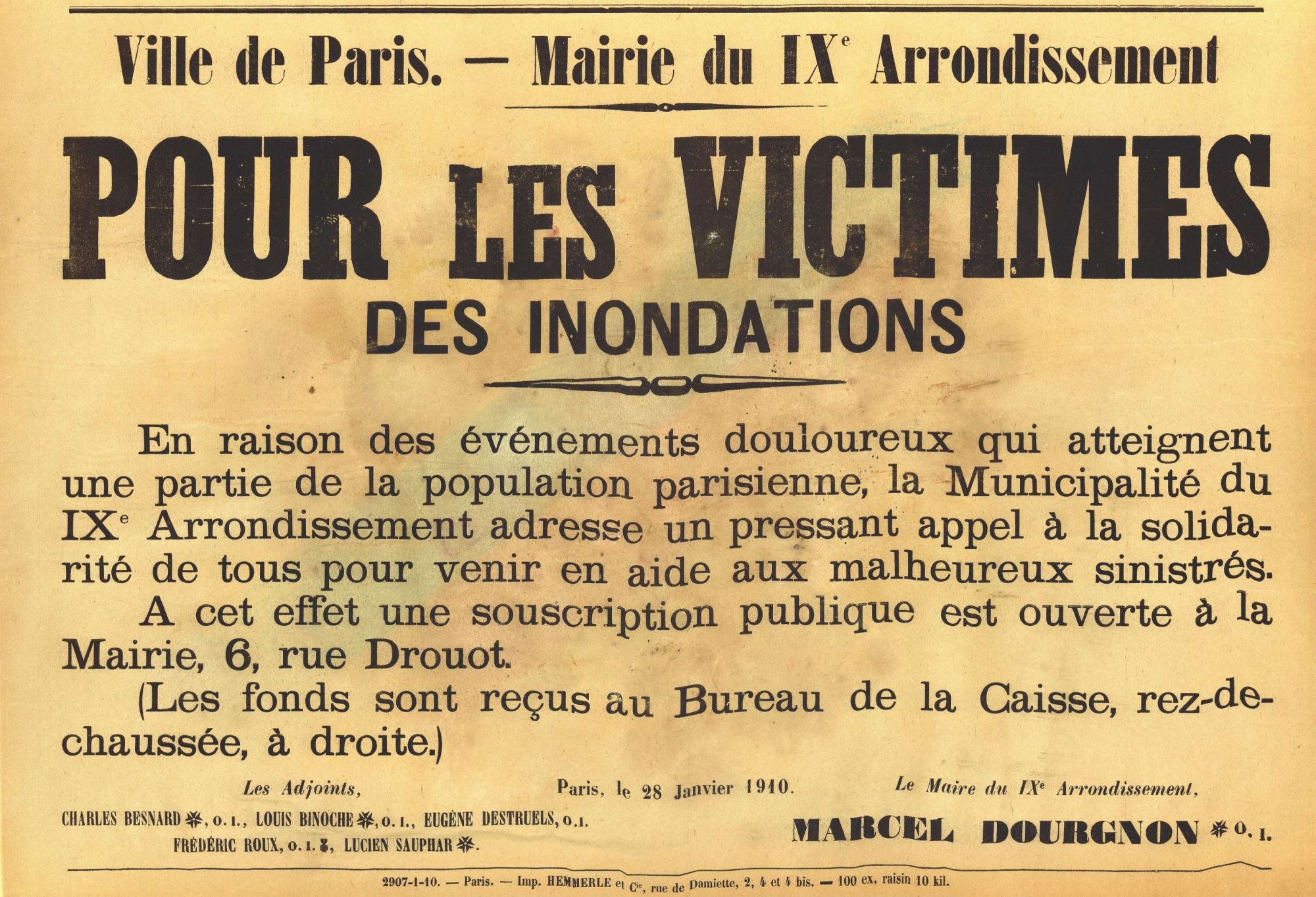 Les secours et mesures d'urgences