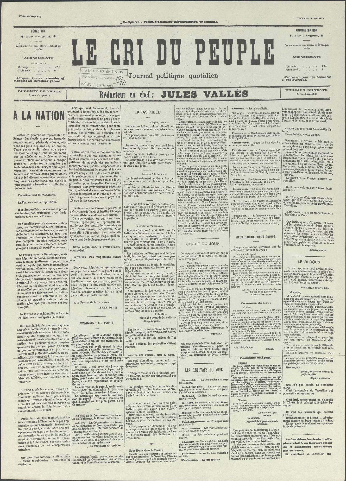 De la guerre... à la guerre civile